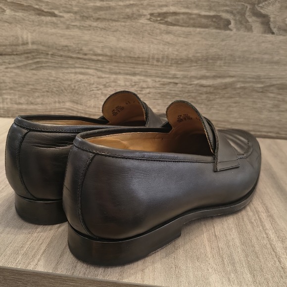 Mens Suitsupply Black Leather Penny Loafers Shoes Size‎ UK11 US12 EU45 main image 9